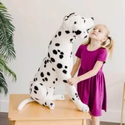 Melissa & Doug Dalmatian Plush Giant Soft Toy Dog Animal 84cm -XS-Stock HEA12110 3 opt