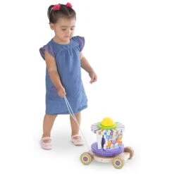 Carousel Pull Toy Wooden Horses Toddler Melissa & Doug 18m+ -XS-Stock HEA13616 4 opt