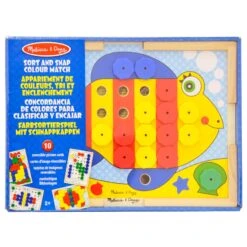Melissa & Doug Sort & Snap Colour Match Wooden Frame Play Board