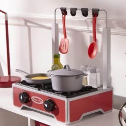 Melissa & Doug Deluxe Wooden Cooktop Set 19 Piece Play Cooker -XS-Stock HEA19288 4 opt