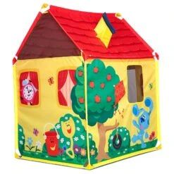 Melissa & Doug Blue's House Play Tent Indoor Outdoor 1.2m -XS-Stock HEA33022 4 opt