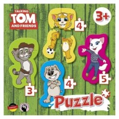 Talking Tom & Friends Set Of 4 Easy Kids Puzzles Age 3+
