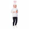 Childs Easter Bunny Hooded Tabard Rabbit Fancy Dress Age 3-5