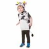 Childs Cow Hooded Tabard Kids Animal Fancy Dress Age 3-5