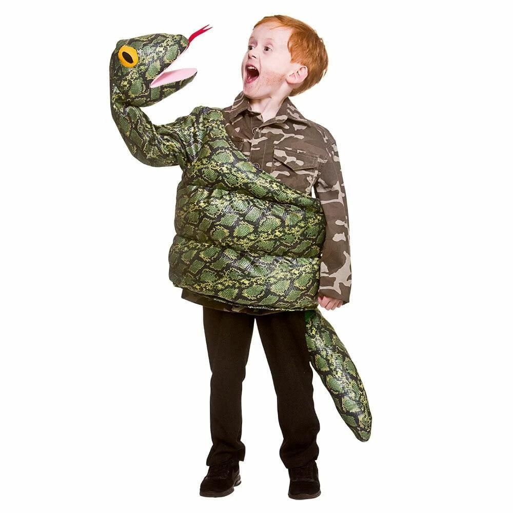 Childs Giant Snake Costume Kids Animal Halloween Fancy Dress 1 Childs Giant Snake Costume Kids Animal Halloween Fancy Dress