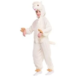 Kids Llama Costume White Animal Fancy Dress Halloween