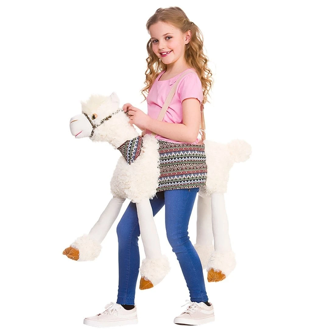 Kids Ride On Llama Animal Costume Child Fancy Dress 4-8 Years 1 Kids Ride On Llama Animal Costume Child Fancy Dress 4-8 Years