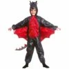 Kids Deluxe Black Metallic Dragon Animal Fancy Dress Costume