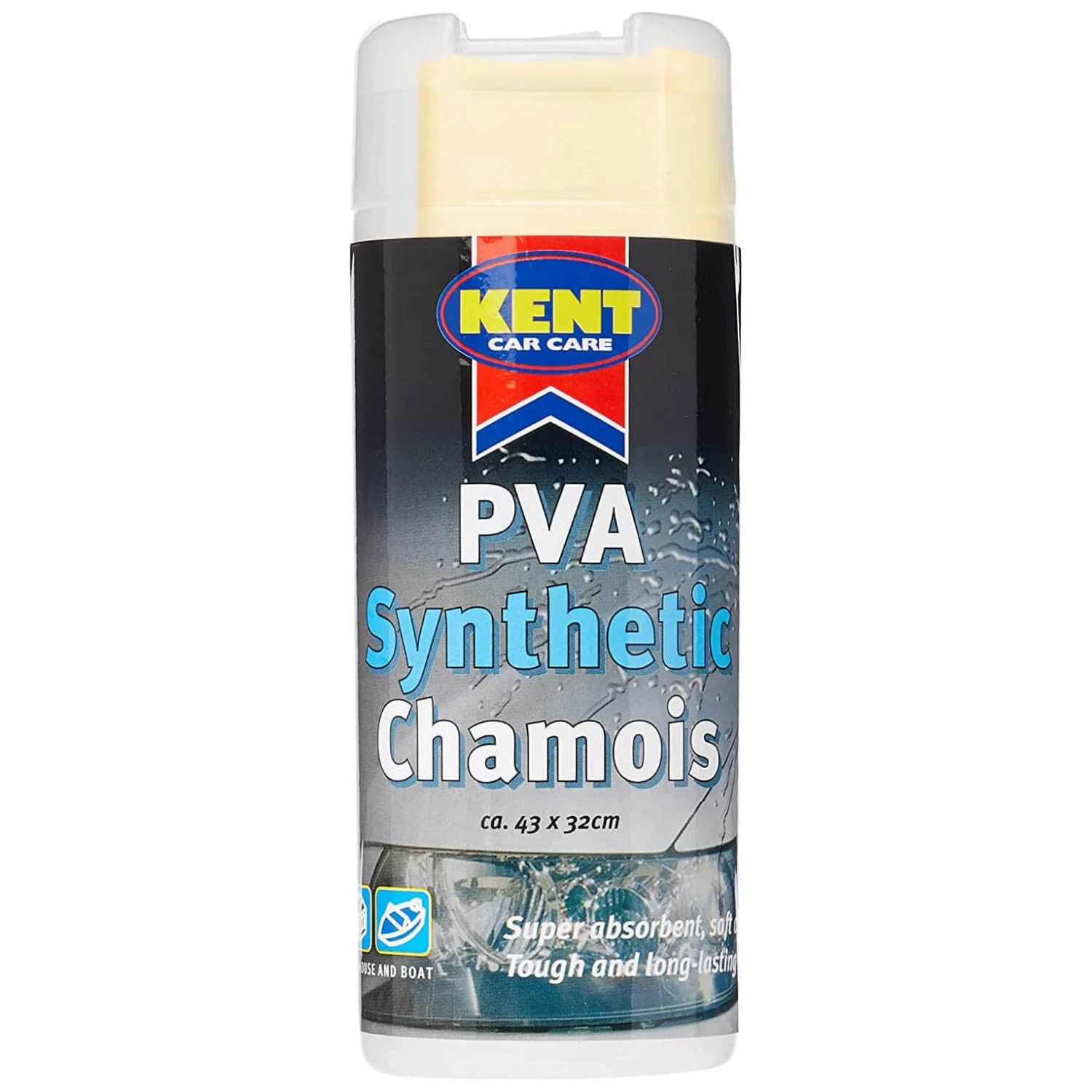 Kent PVA Synthetic Chamois Car Cleaning Cloth Soft Tough 43cm 1 Kent PVA Synthetic Chamois Car Cleaning Cloth Soft Tough 43cm