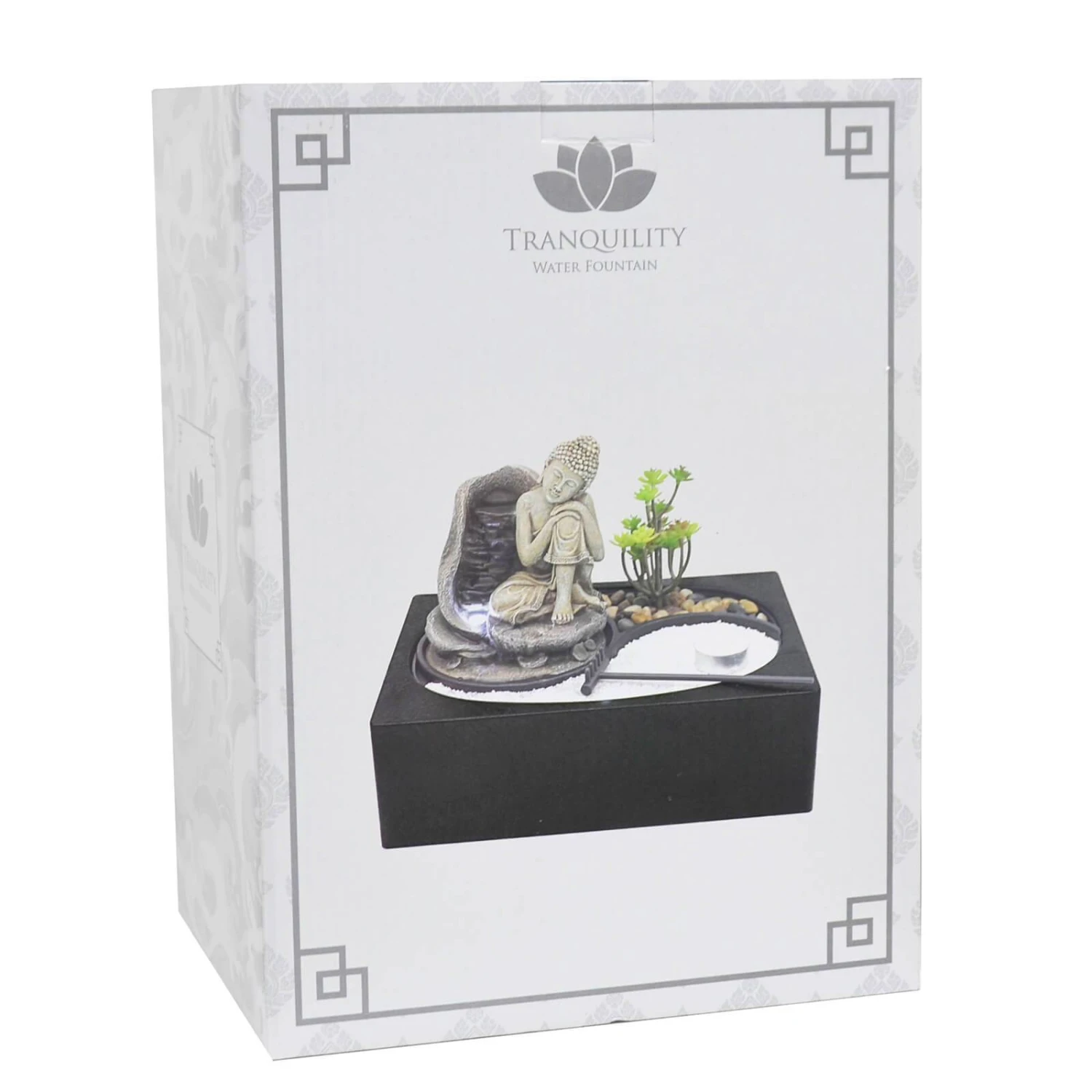 Leonardo Buddha Indoor Water Fountain LED Light Tranquility 2 Leonardo Buddha Indoor Water Fountain LED Light Tranquility - Image 2
