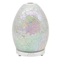 Leonardo Aroma Humidifier Mosaic Egg Shape Colour Change LED Light 16cm -XS-Stock LPLLP47477 3 opt