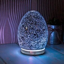 Leonardo Aroma Humidifier Mosaic Egg Shape Colour Change LED Light 16cm -XS-Stock LPLLP47479 1 opt