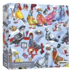Gibsons Pigeons Of Britain Jigsaw Puzzle Famous Characters 1000 Pieces