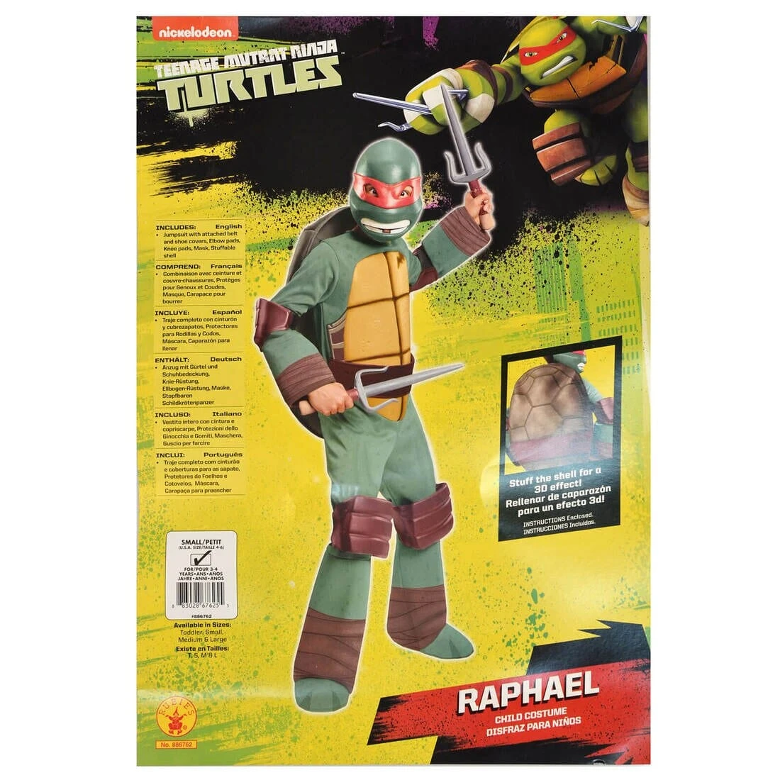 Teenage Mutant Ninja Turtles Costume Kids Deluxe Fancy Dress 3 Teenage Mutant Ninja Turtles Costume Kids Deluxe Fancy Dress - Image 3