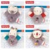 Fisher Price Fisher-Price Plush Animal Ring Baby Toy With Rattle 12cm