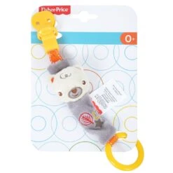 Fisher Price Plush Animal Pacifier Holder With Clothing Clip -XS-Stock PRIFP10110 59066.1573810213.1100.1100