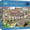 Gibsons Daffodils & Ducklings Jigsaw Puzzle Spring Village 1000 Pieces