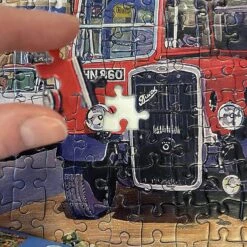 Gibsons Clocktower Market Jigsaw Puzzle Flowers Town Bus 1000 Pieces -XS-Stock PRIG6321 4 opt