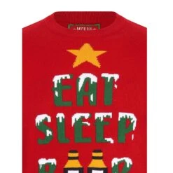Mens Novelty Christmas Jumper Xmas Eat Sleep Beer Repeat -XS-Stock SRG1A13463 F J 1600 3 34953.1570016950.1100.1100