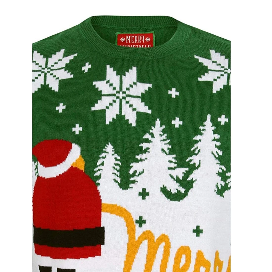 Mens Novelty Christmas Jumper Merry Christmas Naughty Santa 4 Mens Novelty Christmas Jumper Merry Christmas Naughty Santa - Image 4