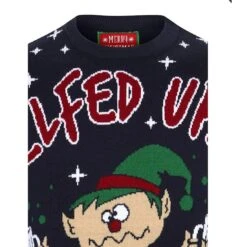 Mens Novelty Christmas Jumper Elfed Up Naughty Booze Elf -XS-Stock SRG1A13478 A E 1600 3 29997.1570020925.1100.1100