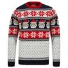 Mens Christmas Jumper Santa Snowflake Traditional