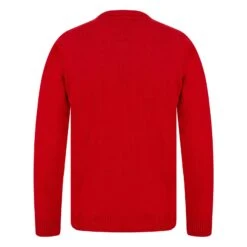 Mens Classic Rudolph Faux Fur Christmas Jumper 3D Pom Pom -XS-Stock SRG1A17389 F 1.opt