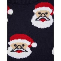 Kids Christmas Jumper Novelty Santa Claus Faces -XS-Stock SRG2A17154 A 3.opt