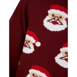 Kids Christmas Jumper Novelty Santa Claus Faces -XS-Stock SRG2A17154 F 3.opt
