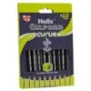 Pack Of 10 Ball Pens Helix Oxford Curve 1mm Needle Point