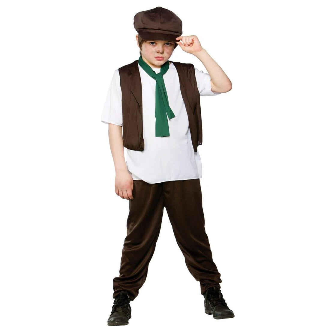 Boys Victorian Poor Boy Halloween Costume Peasant Outfit 1 Boys Victorian Poor Boy Halloween Costume Peasant Outfit