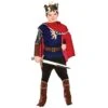 Boys Deluxe Medieval King Gold Crown Cape Halloween Costume
