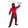Boys Ninja Assassin Red Black Japanese Halloween Costume