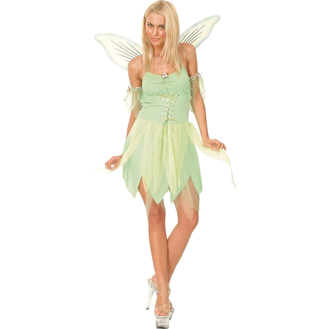 Womens Neverland Fairy Fancy Dress Halloween Costume 1 Womens Neverland Fairy Fancy Dress Halloween Costume