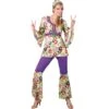 Womens Hippie Chick Fancy Dress Party Halloween Costume