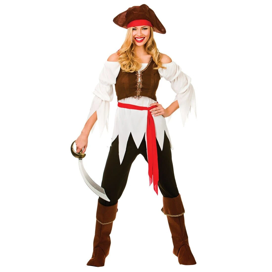 Womens Pirate Shipmate Fancy Dress Halloween Costume 1 Womens Pirate Shipmate Fancy Dress Halloween Costume