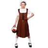 Girls Tudor Peasant Historical Fancy Dress Halloween Costume