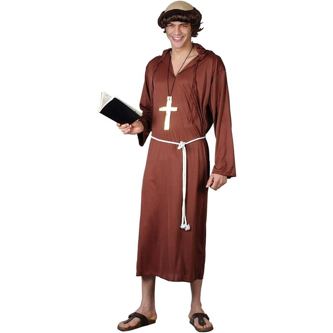 Mens Monk Of The Abbey Religious Halloween Costume 1 Mens Monk Of The Abbey Religious Halloween Costume