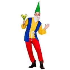 Mens Funny Garden Gnome Fancy Dress Halloween Costume