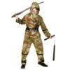 Kids Zombie Ninja Camouflage Halloween Fancy Dress Costume