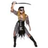 Womens Zombie Cutthroat Pirate Fancy Dress Halloween Costume