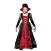Girls Princess Vampira Fancy Dress Halloween Costume Party