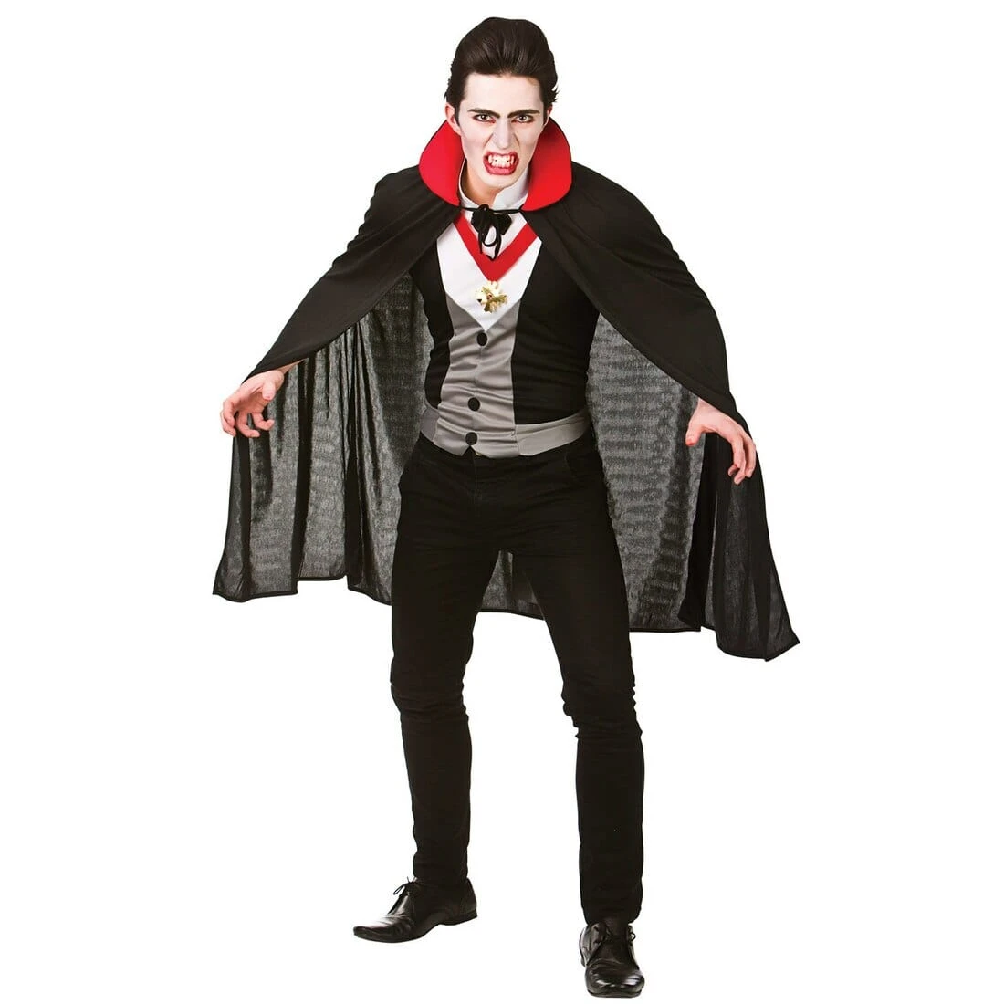 Mens Bloodthirsty Vampire Fancy Dress Halloween Costume 1 Mens Bloodthirsty Vampire Fancy Dress Halloween Costume