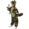 Kids Green Dinosaur Fancy Dress Halloween Party Outfit Costume