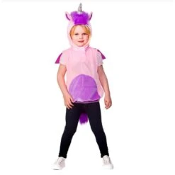 Childs Unicorn Hooded Tabard Halloween Fancy Dress Age 3-5