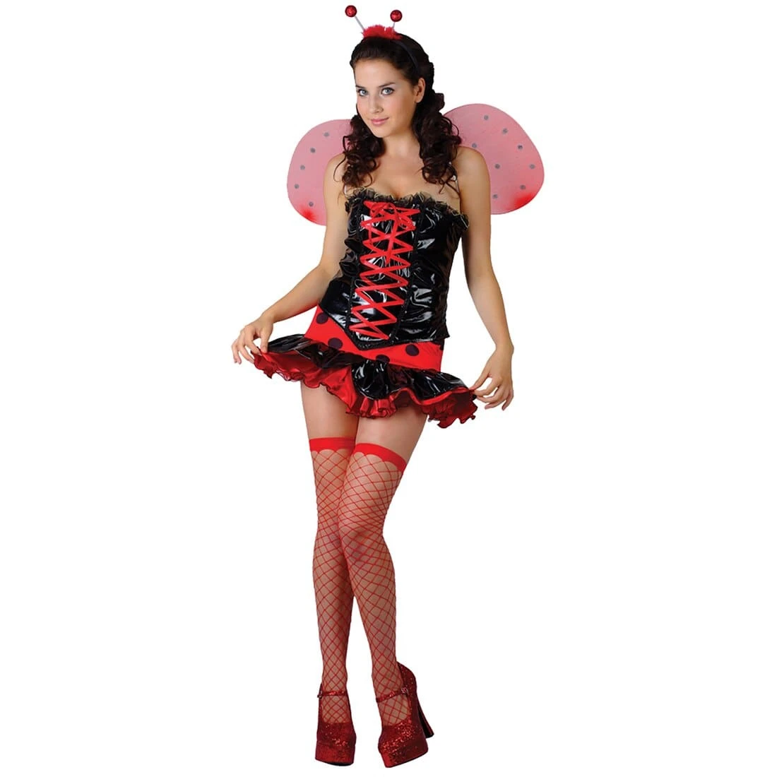 Womens Sexy Lovebug Ladybird Halloween Costume Outfit 1 Womens Sexy Lovebug Ladybird Halloween Costume Outfit