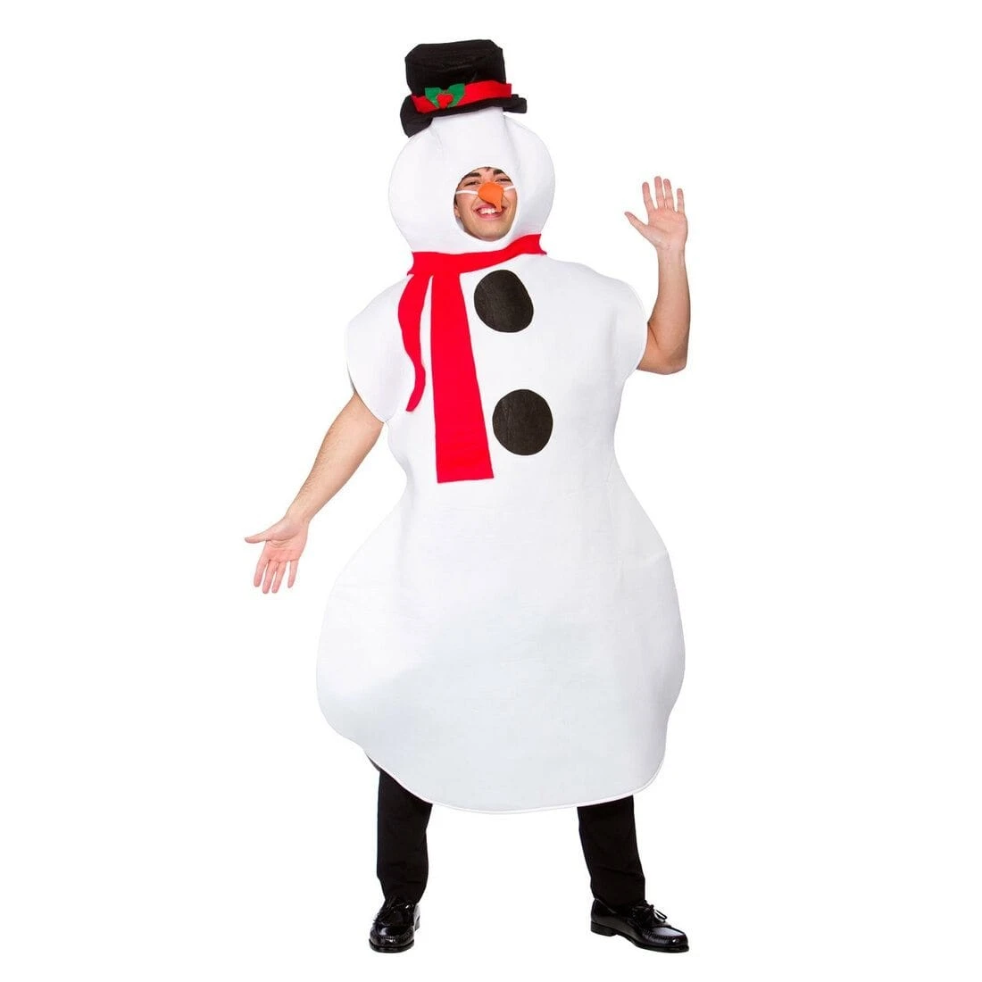Snowman Fancy Dress Costume Adults Novelty Festive Party 1 Snowman Fancy Dress Costume Adults Novelty Festive Party