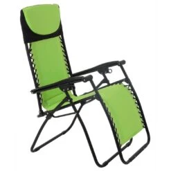 Garden Recliner Chair Zero Gravity Reclining Relaxer Padded Seat In Lime -XS-Stock XS1437 1600 1 opt