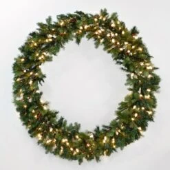 60"/40" Giant Pre-Lit LED Christmas Wreath Outdoor Decoration 9 60"/40" Giant Pre-Lit LED Christmas Wreath Outdoor Decoration -XS-Stock XS3627 1600 1 91537.1504878820.1100.1100