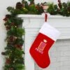 Royal Prince Photo Pocket Red Fabric Christmas Stocking